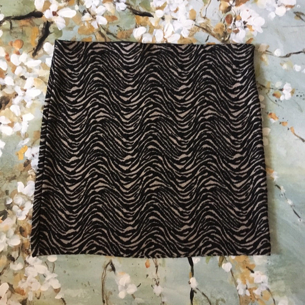 Papaya Black/Tan Mini Skirt